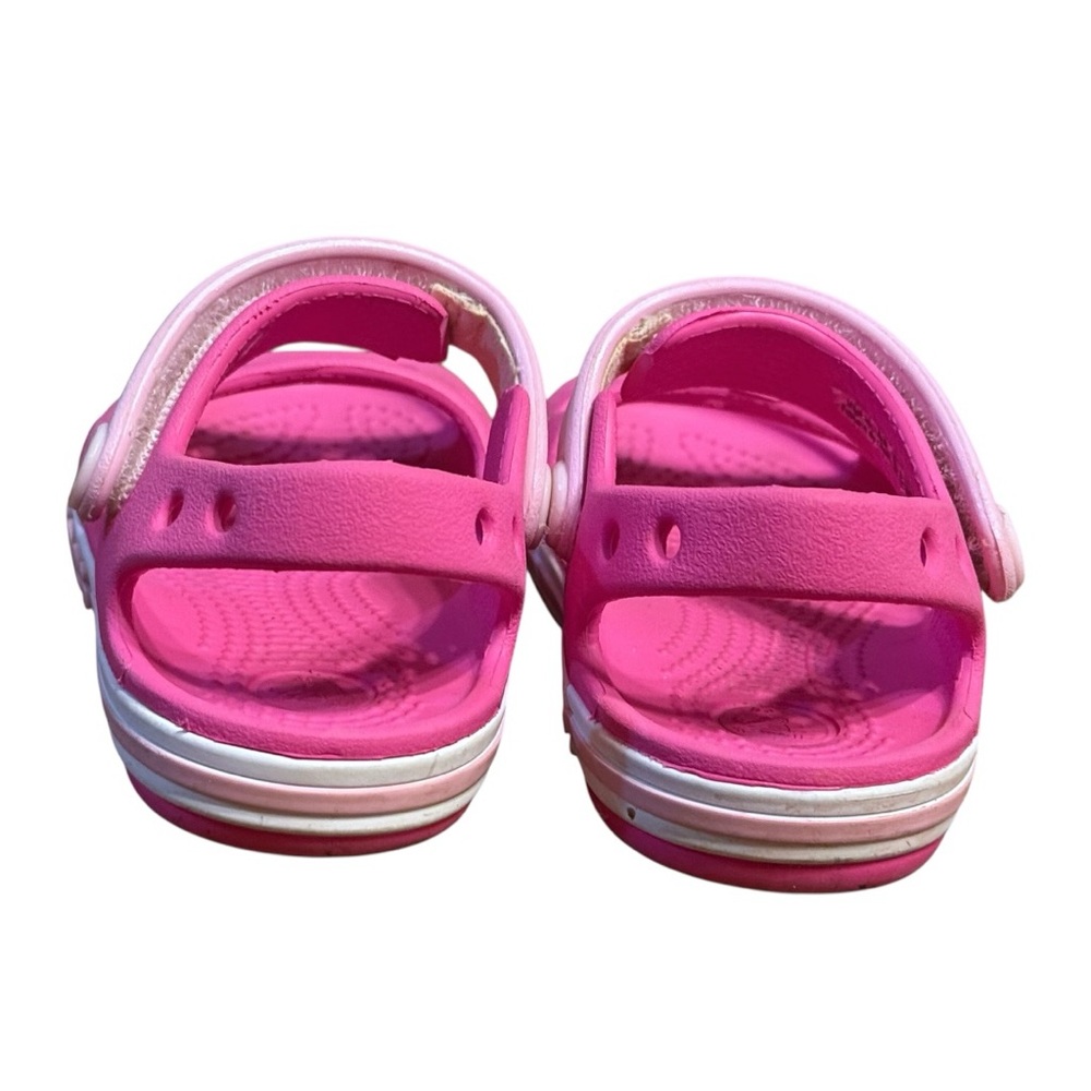 Crocs Girls Pink Sandals C6 Toddler Classic Croslite Summer Water Shoes - Picture 6 of 8